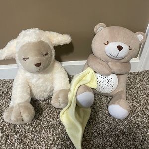 Cry Activated Baby Soother, Swaddle me, Lamb